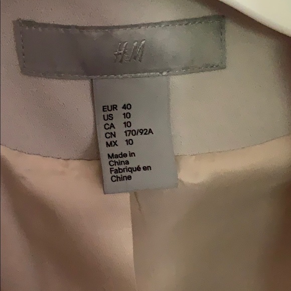 H&M blazer In off white size 10. Never worn - Picture 3 of 4